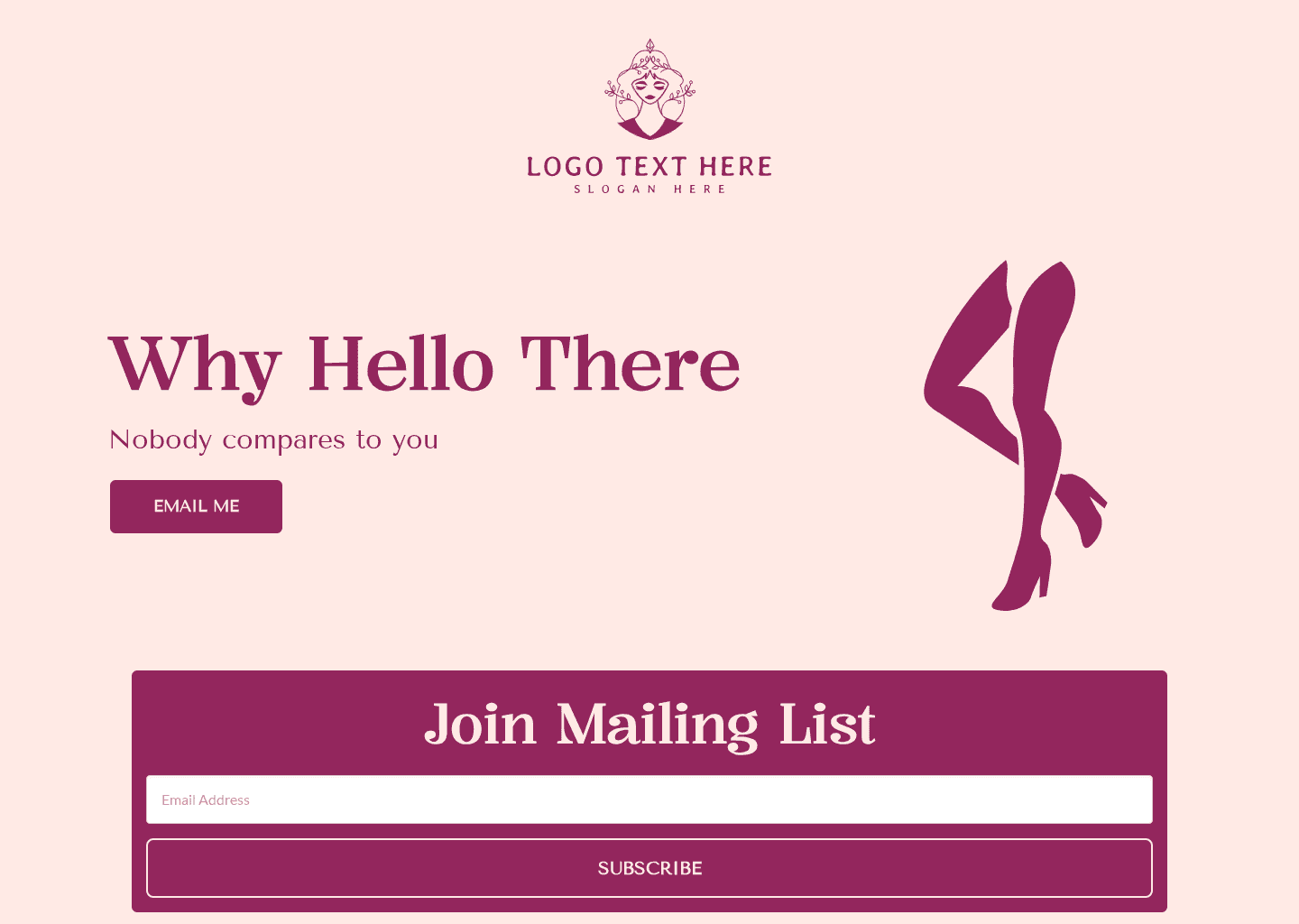 Beautiful Woman Website Preview