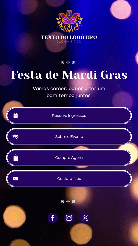 Festa de Mardi Gras Website