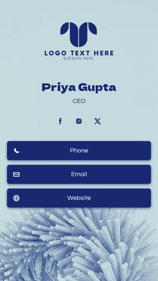 Generic Commerce CEO Digital Business Card Preview