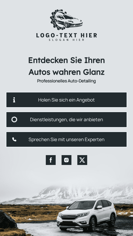 Autoaufbereitungsdienst Link in Bio