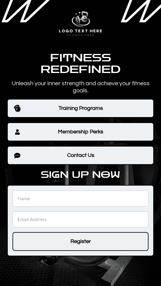 Gym Fitness Training Link In Bio Design
