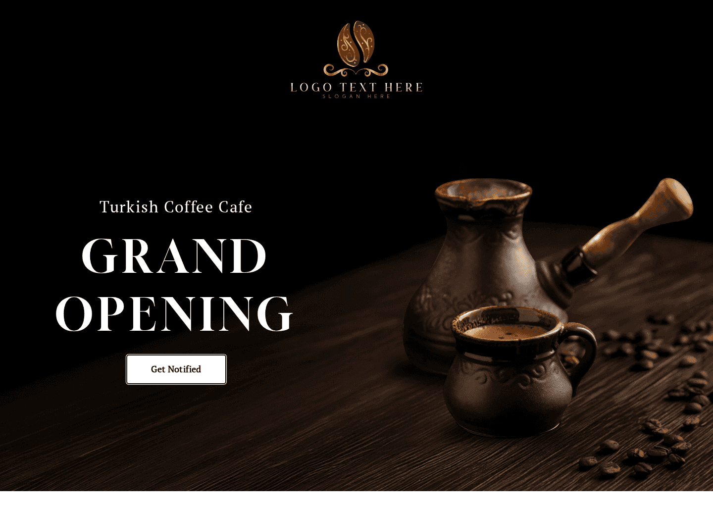 Turkish Coffee Opening Website Preview