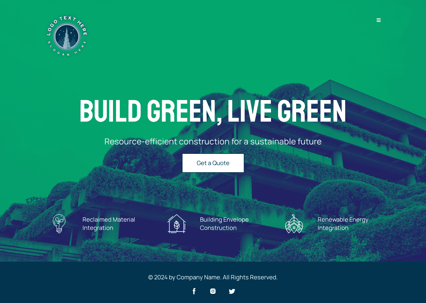 Building Construction website template