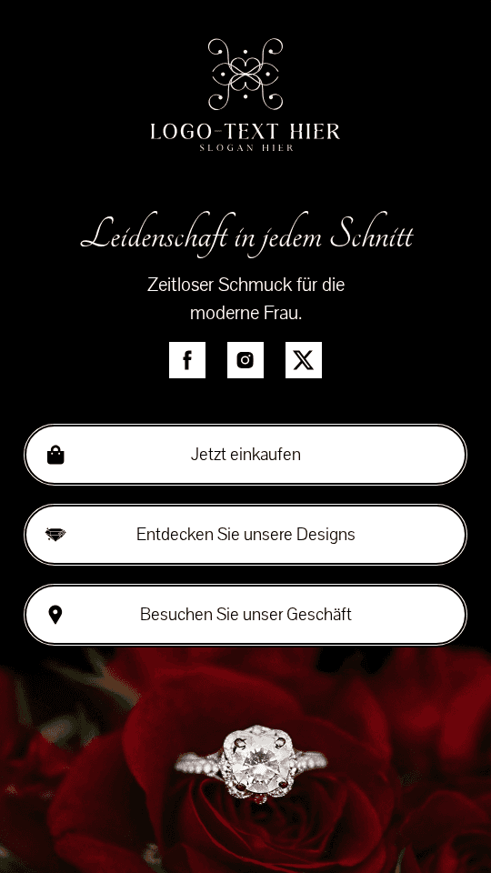 Luxus Schmuckgeschäft Link in Bio