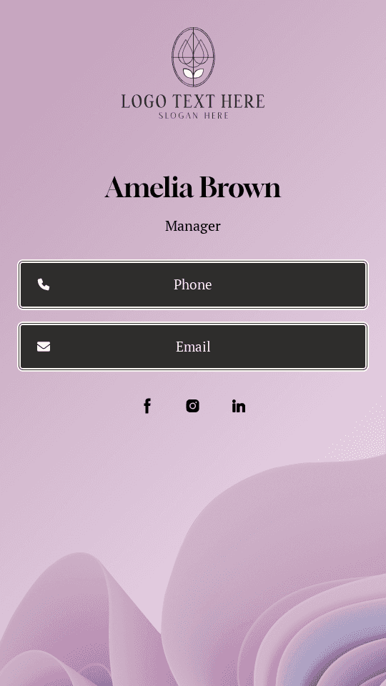 Generic Event Manager Digital Business Card Preview