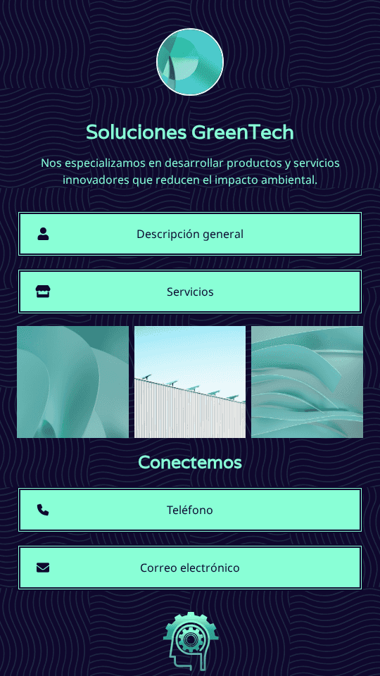Empresa de tecnología sostenible Website