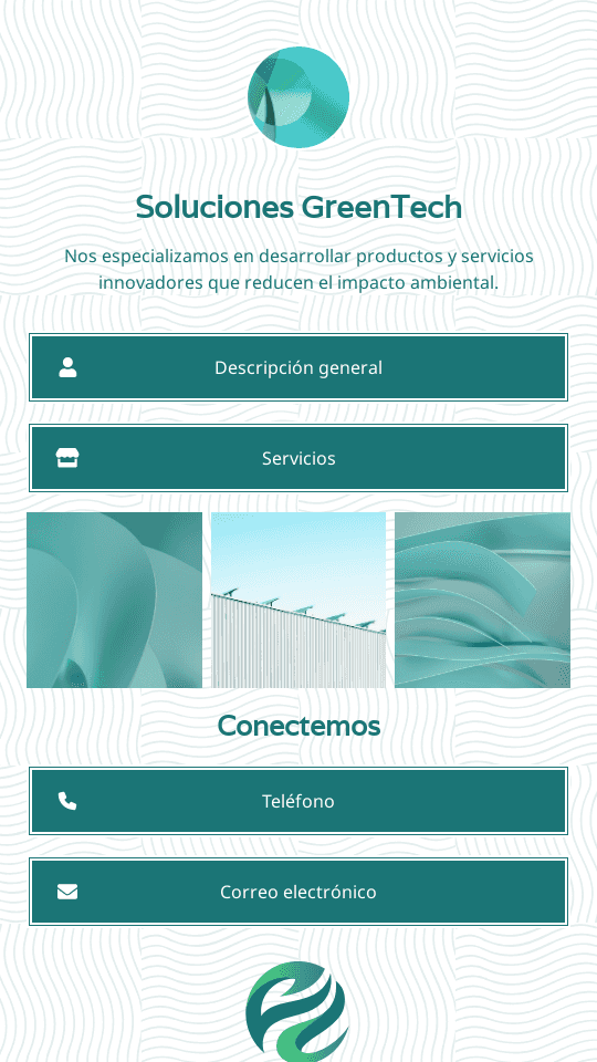 Empresa de tecnología sostenible Website