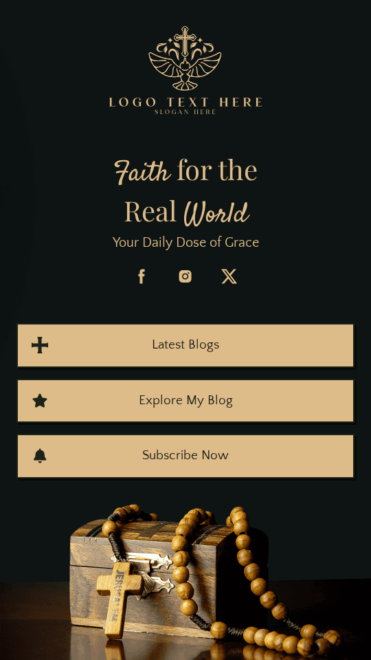 Christian Religious Blog Link in Bio Preview