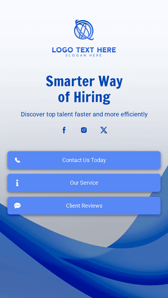 Digital Talent Recruitment Link in Bio Preview