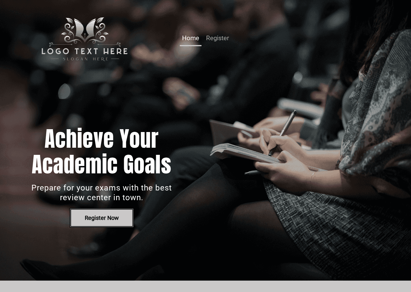 Student Review Center Website Preview