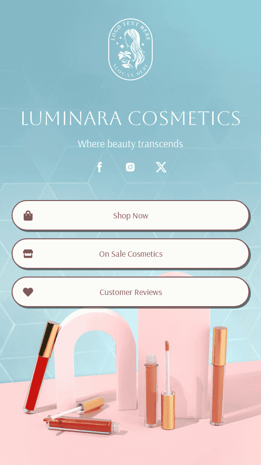 Beauty Lipstick Cosmetic Link in Bio Preview