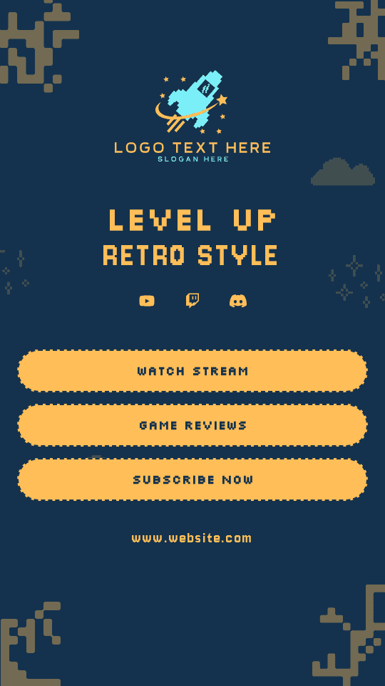 Pixel Arcade Gamer Link in Bio Preview