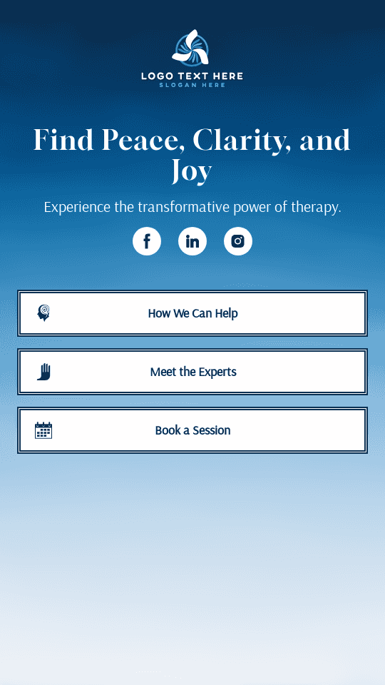 Mental Health Therapy Link In Bio Design