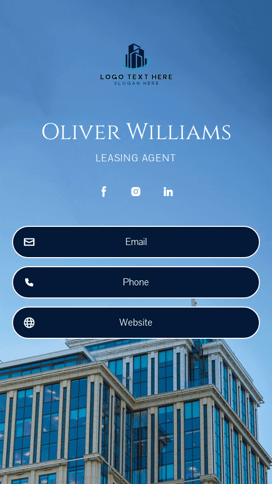 Housing Leasing Agent Digital Business Card