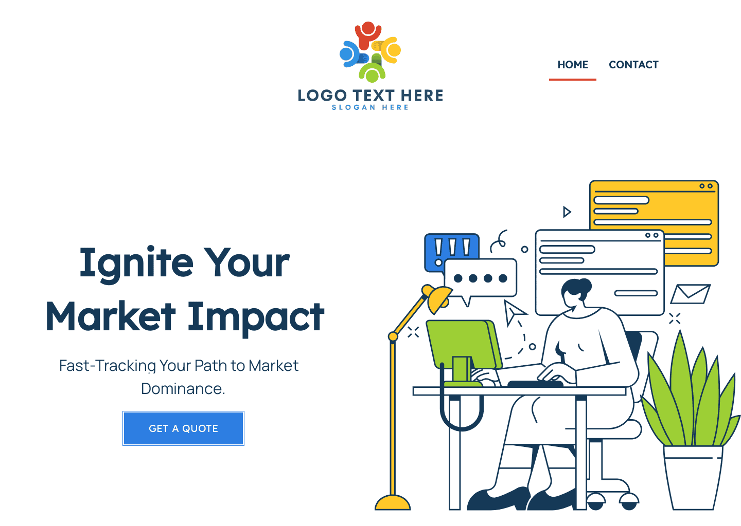 Business Marketing Agency Website Preview