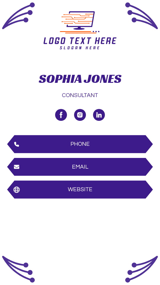 AI Recruitment Consultant Digital Business Card Preview