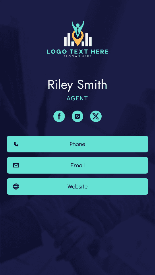 Wholesale Insurance Agent Digital Business Card Preview