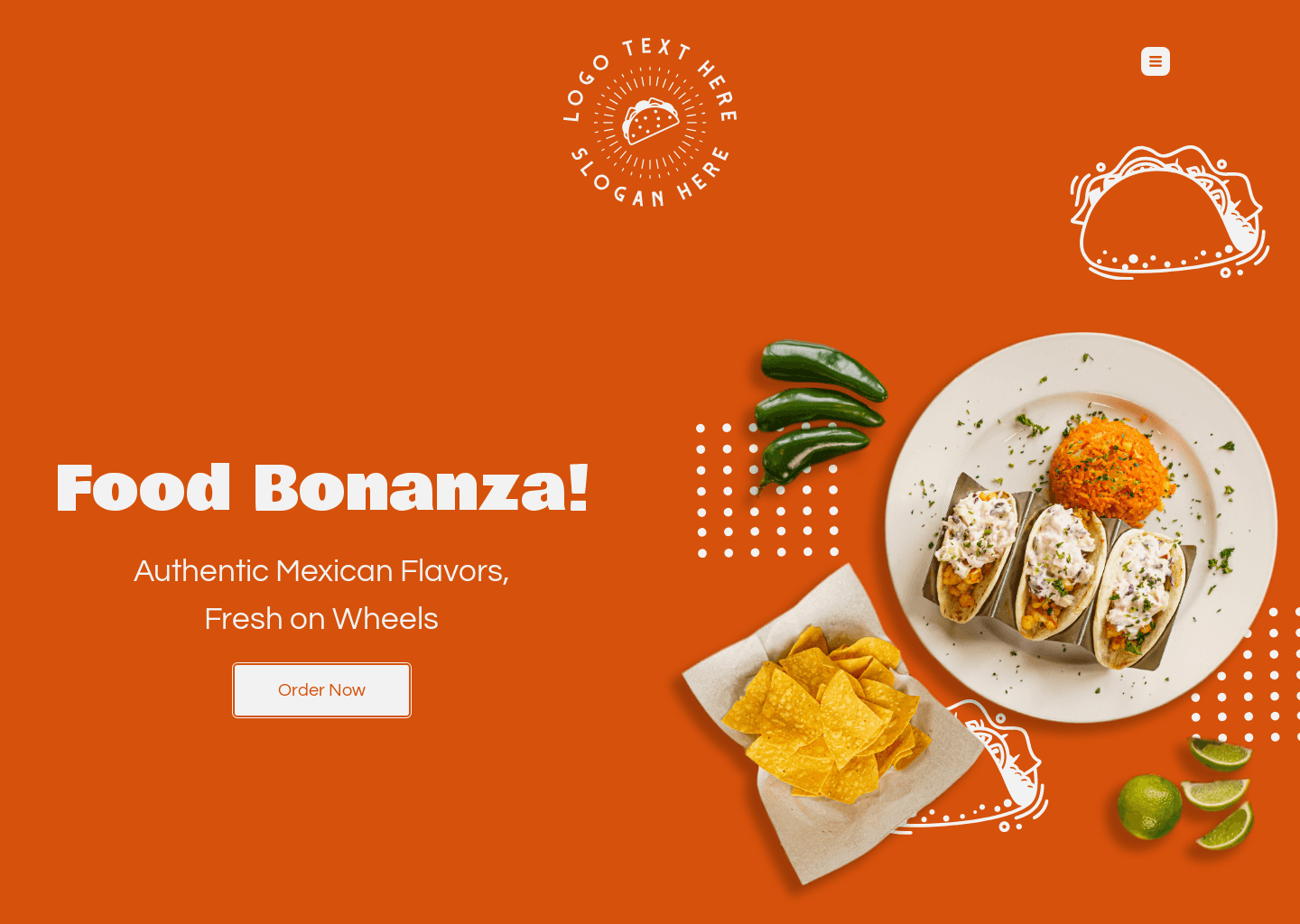 Mexican Food on Wheels Website