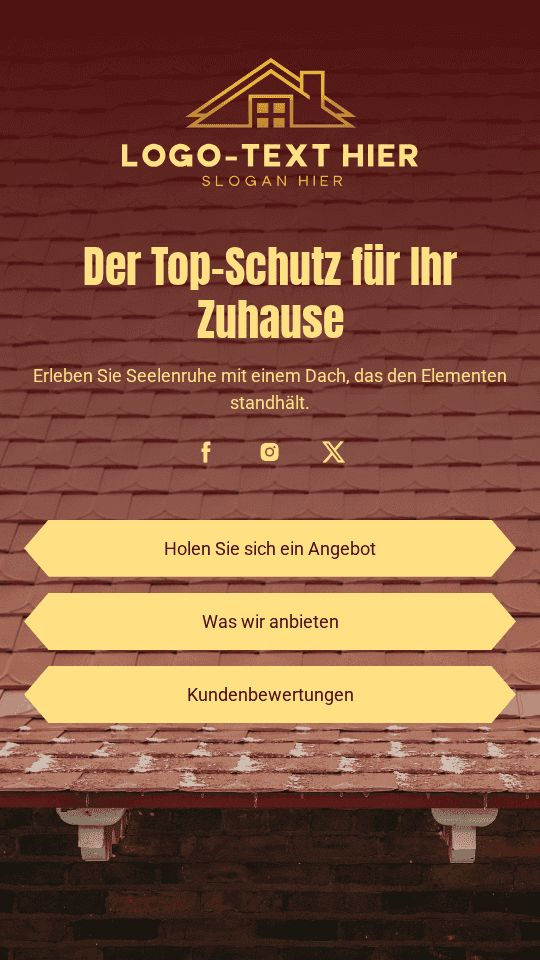 Dachkonstruktion Gebäude Link in Bio