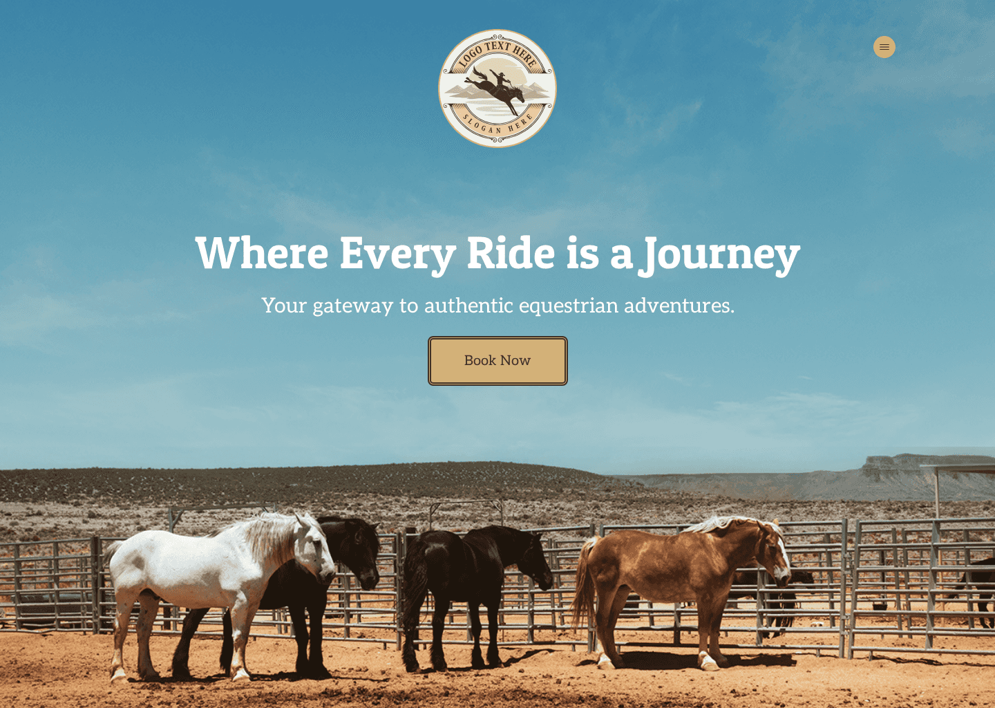 Equestrian Adventures Ranch Website Preview