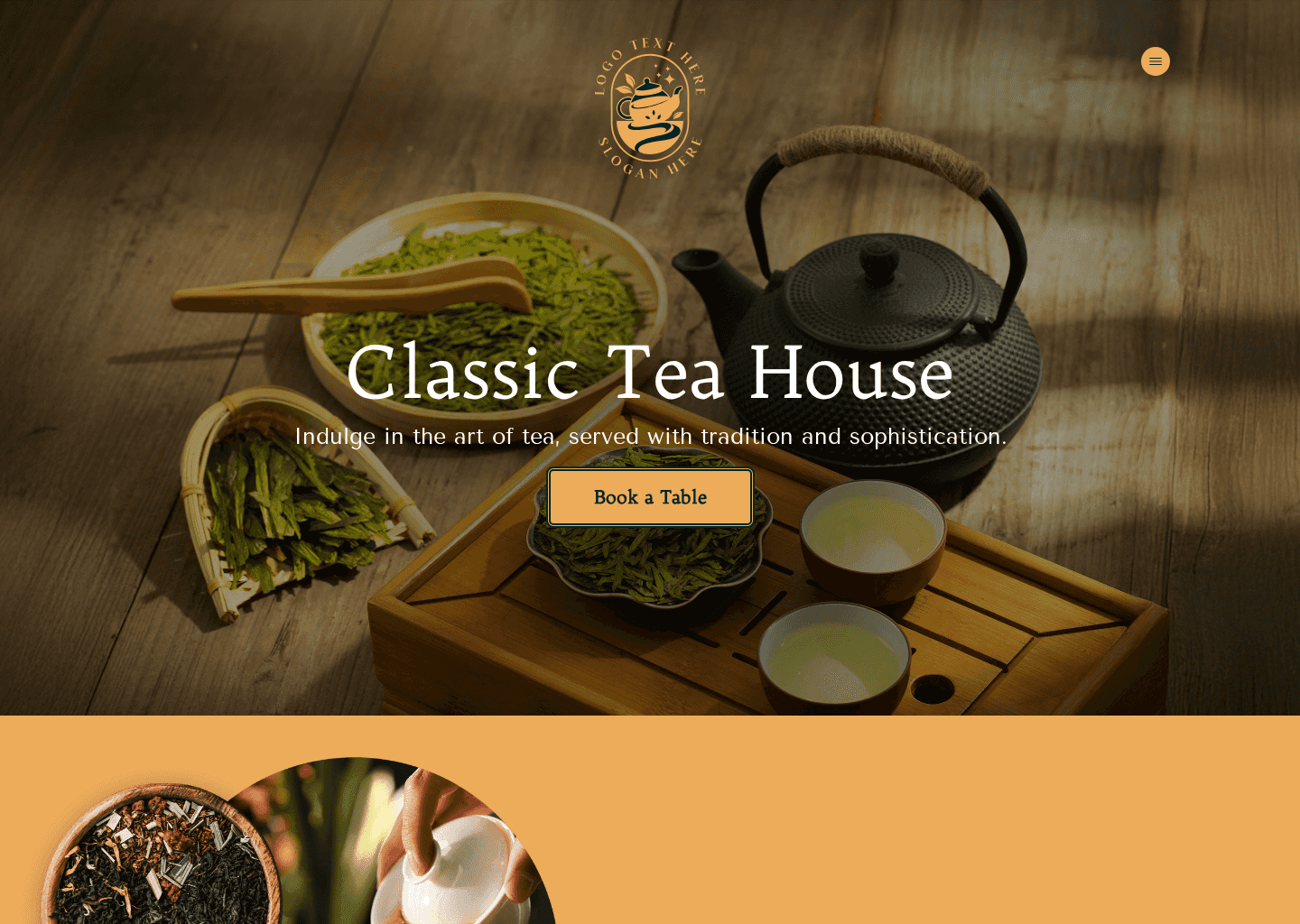Classic Tea Shop Website Preview