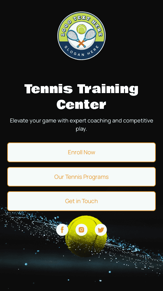 Tennis Club Training Link in Bio Preview