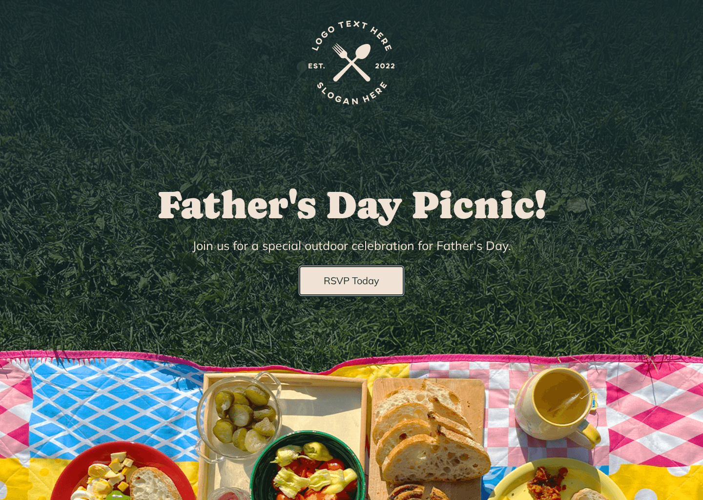 Fathers Picnic Celebration Website Preview