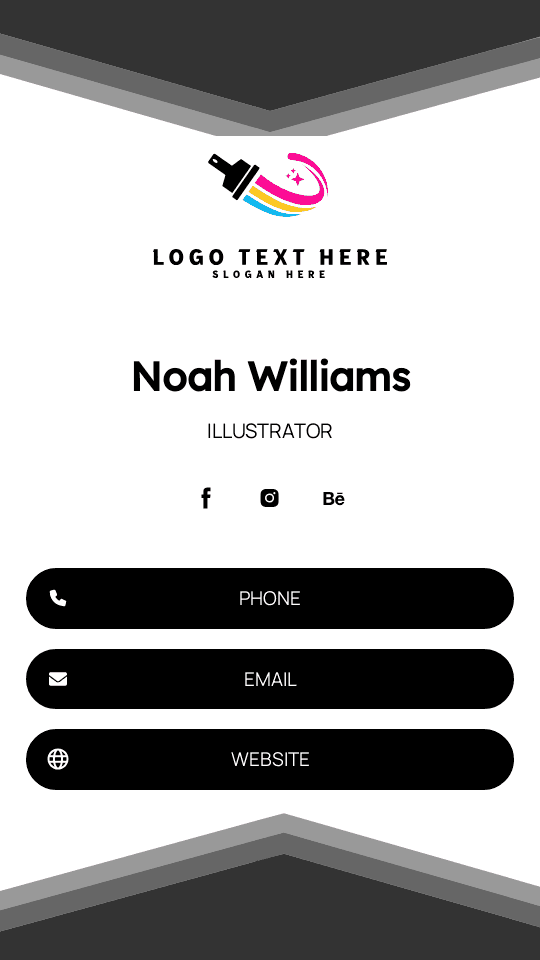 Professional Visual Illustrator Digital Business Card