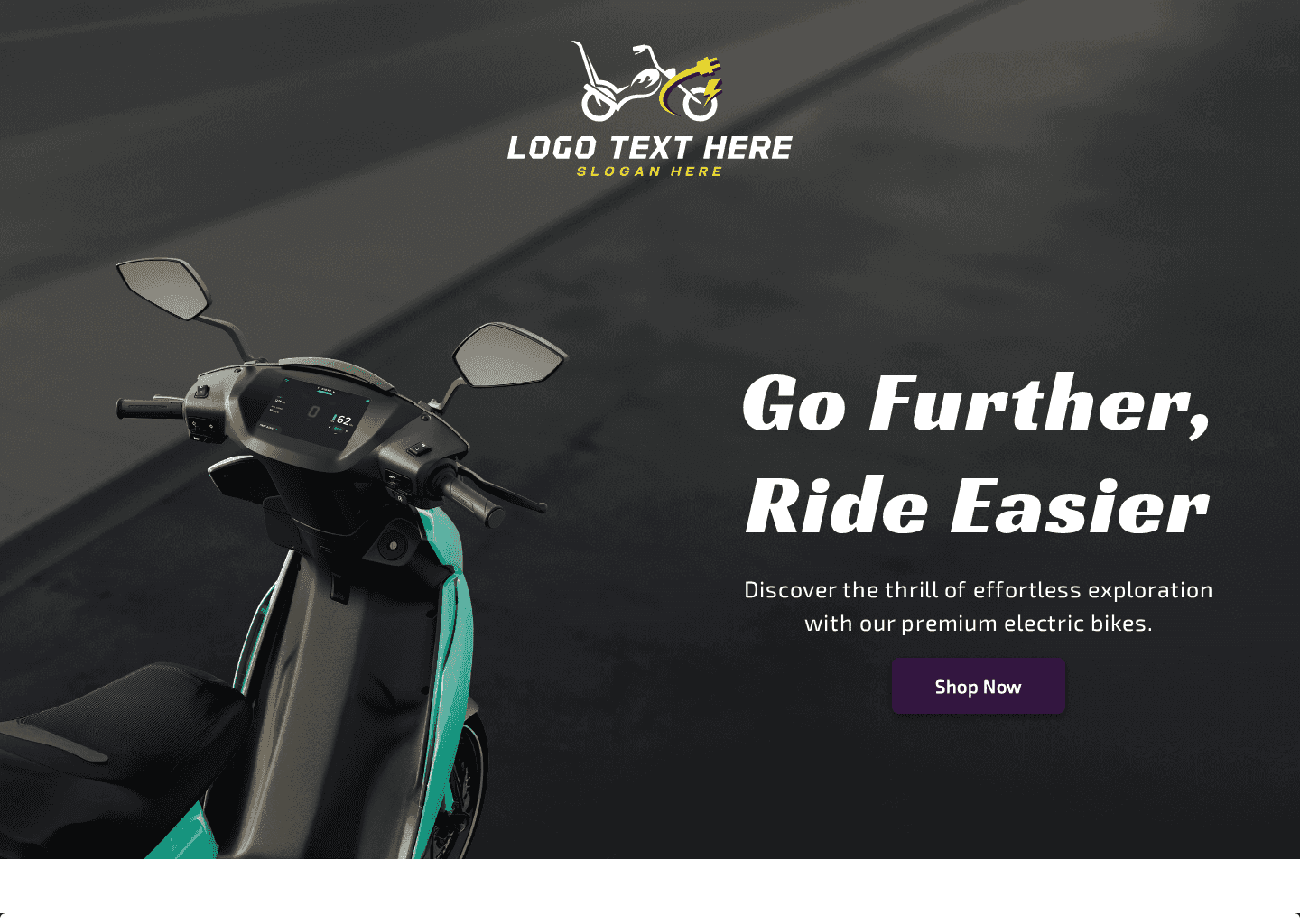 Electric Bike Store Website Preview