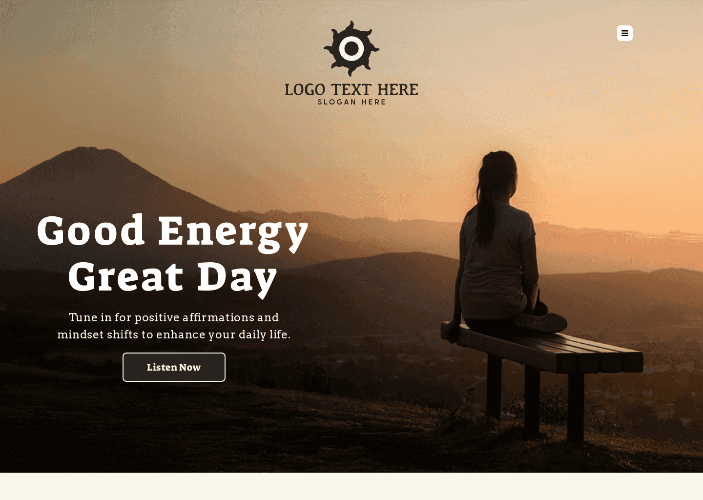 Daily Inspiration Podcast Website Preview