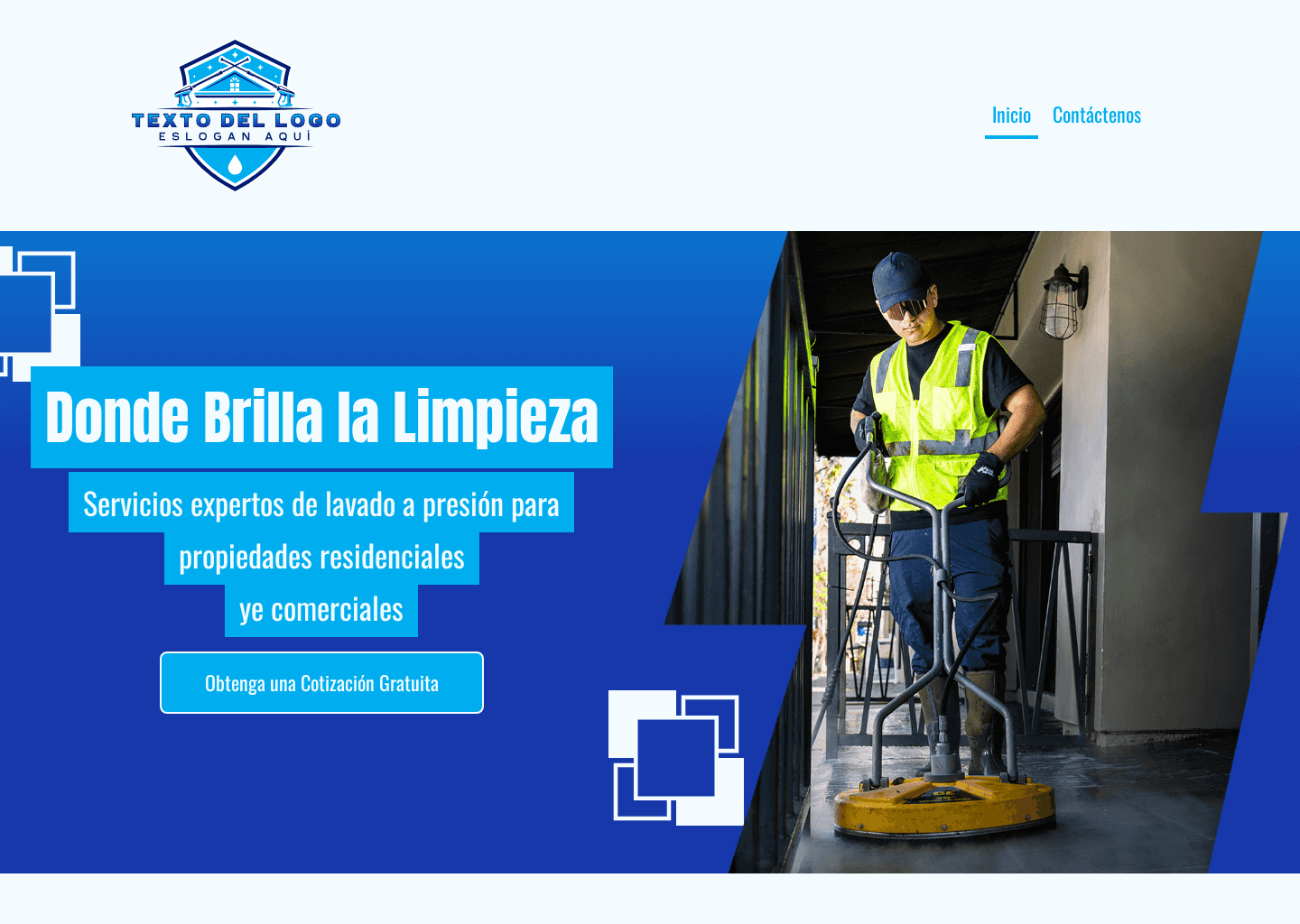 Soluciones de lavado a presión Website Preview