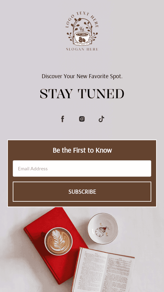 Book Cafe Opening Link in Bio Preview