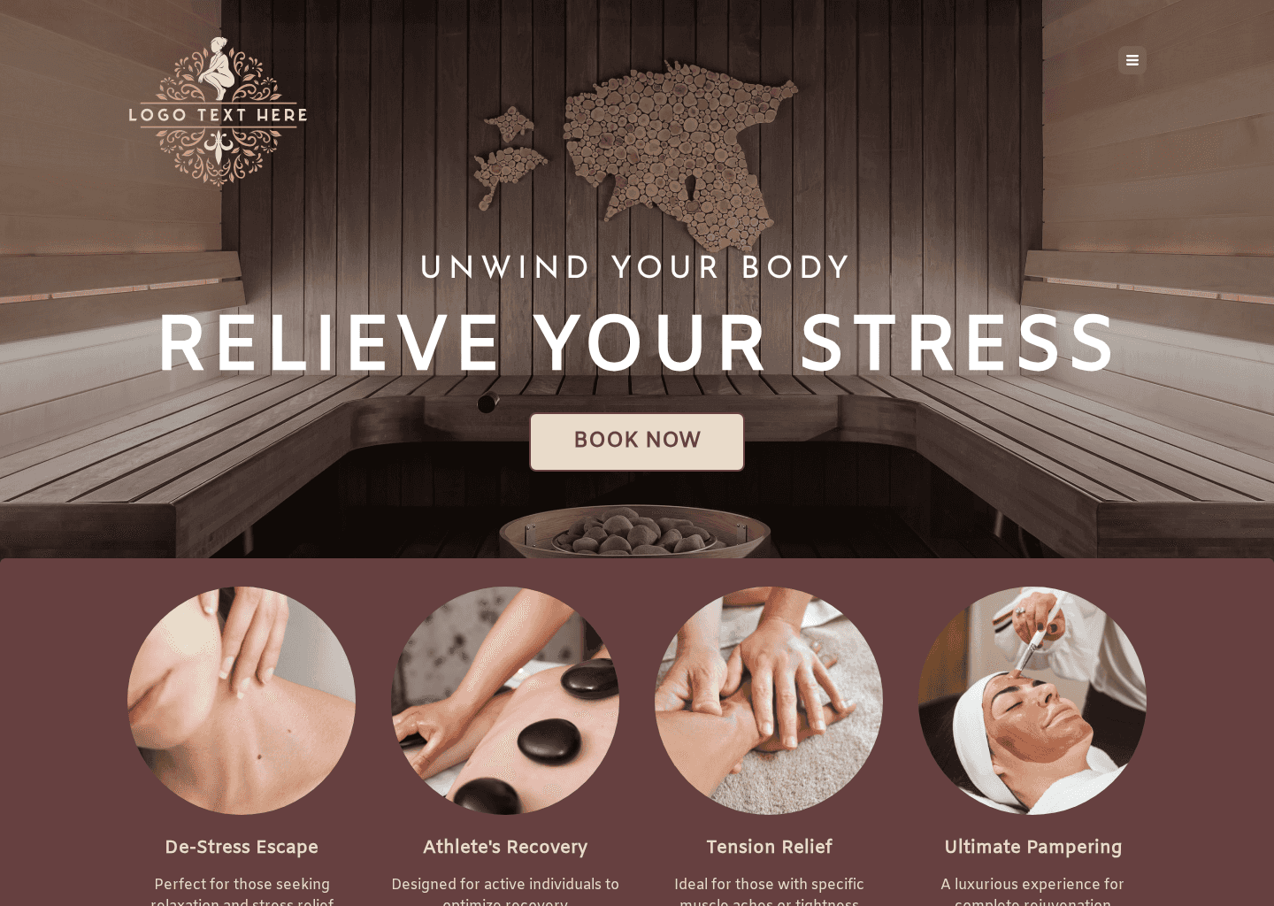 Body Treatment Spa Website Preview