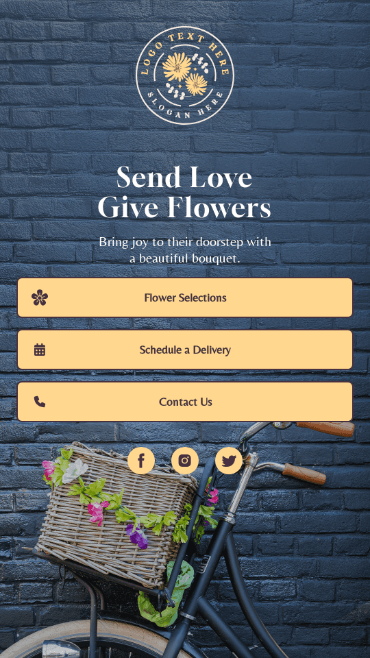 Flower Delivery Service Link in Bio Preview