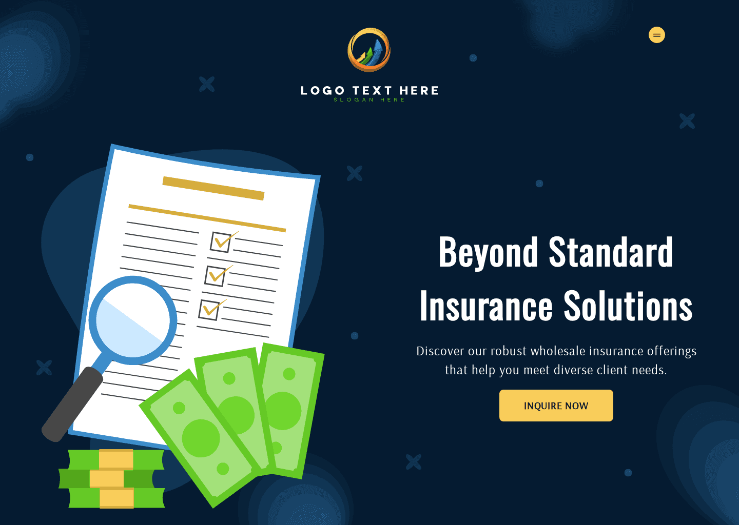 Finance Insurance Agency Website Preview