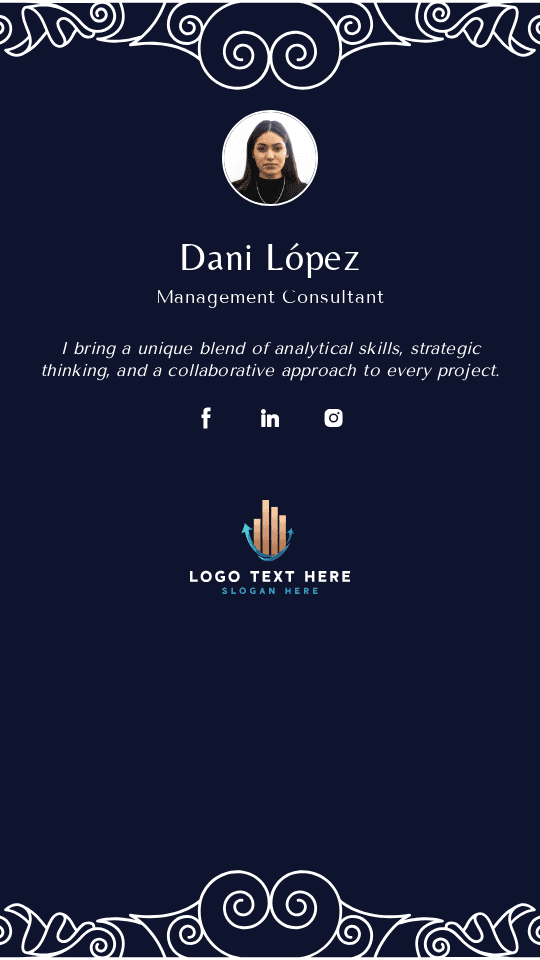 Management Consultant Digital Business Card
