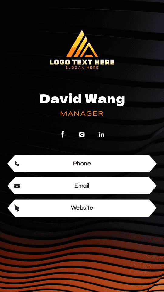 Business Enterprise Manager Digital Business Card Preview