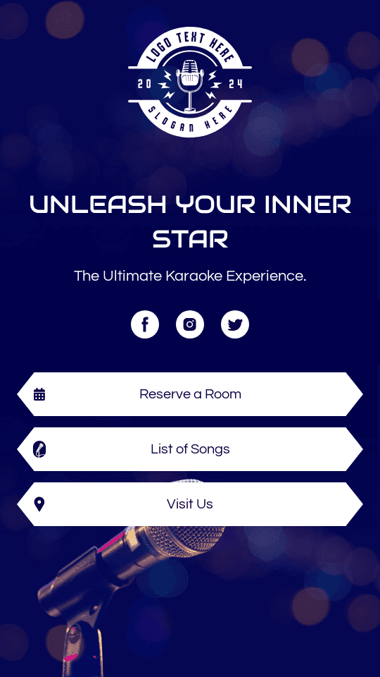 Karaoke Music Lounge Link in Bio Preview