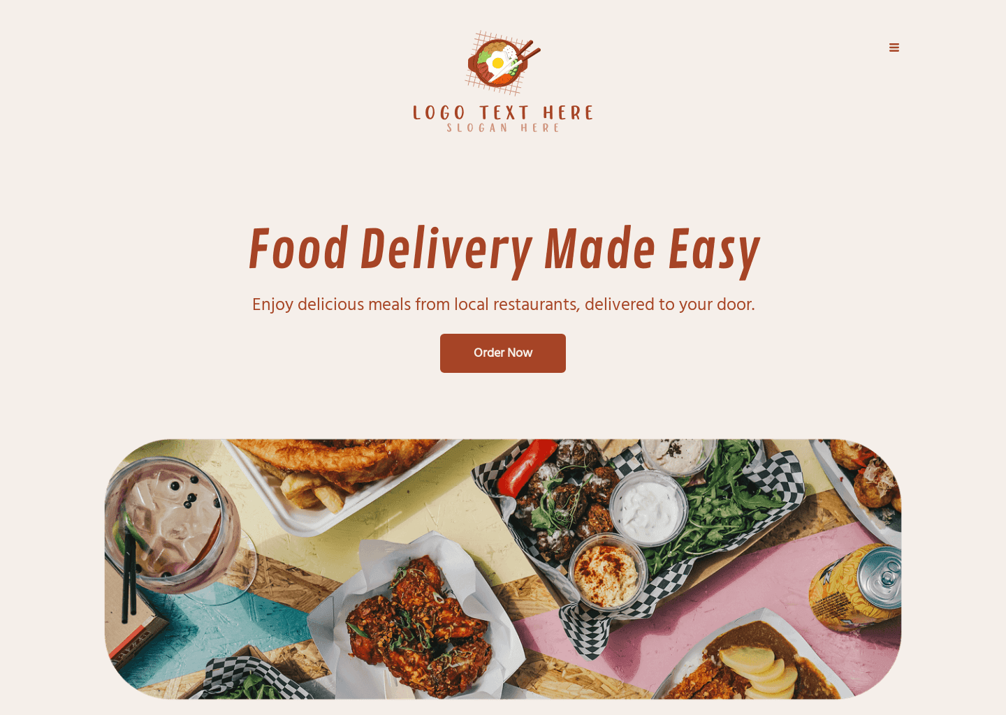 Food Delivery Service Website