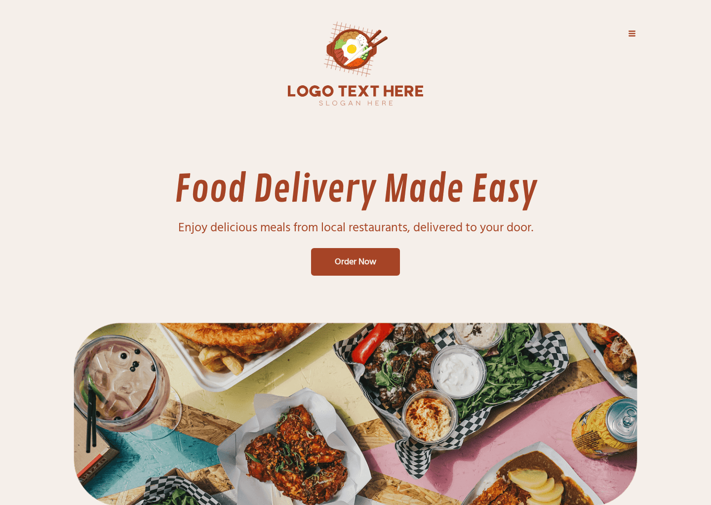 Food Delivery Service Website Preview