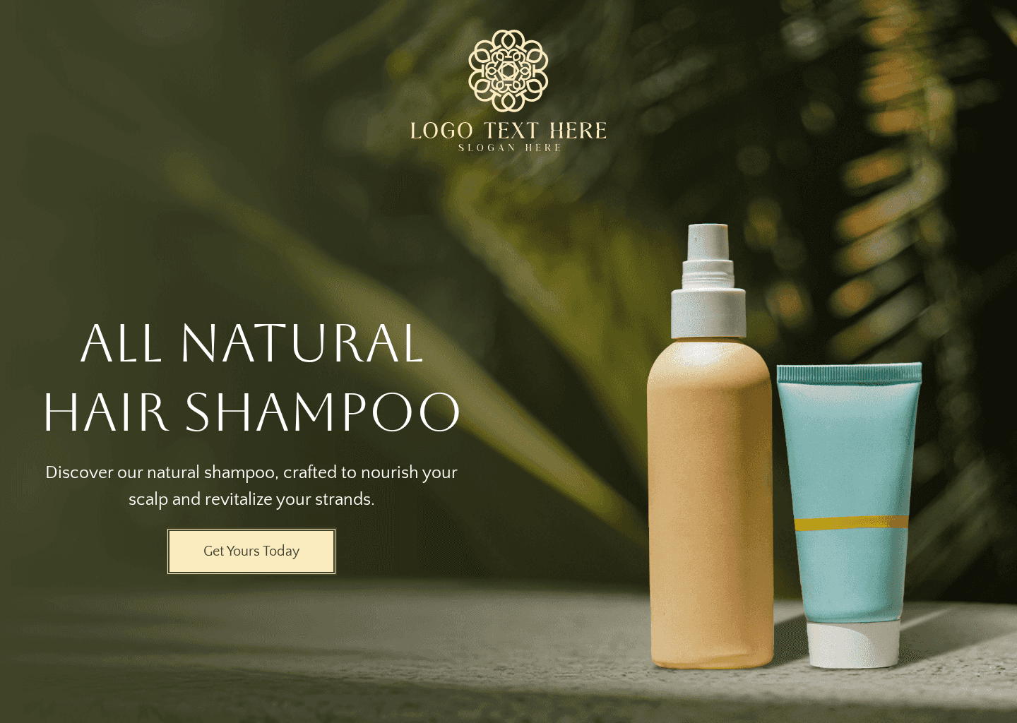 Hair Shampoo Product Website Preview