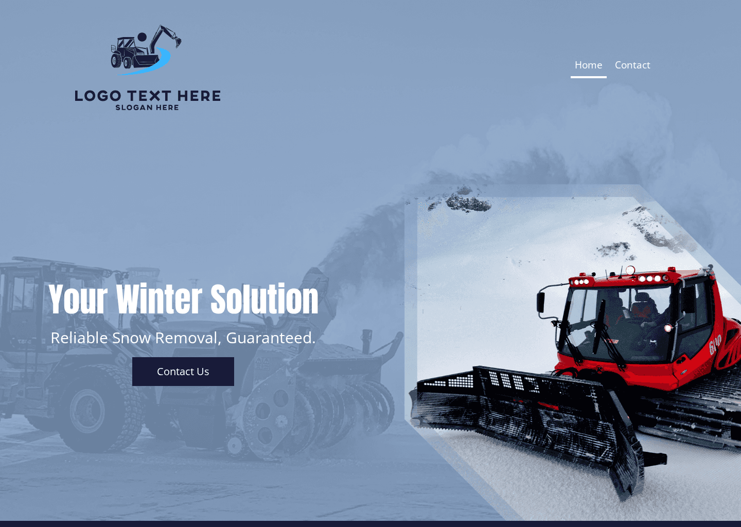 Snow Removal Service Website Preview