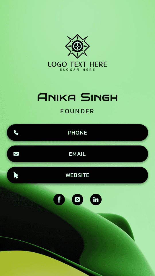 Corporate Enterprise Founder Digital Business Card Preview
