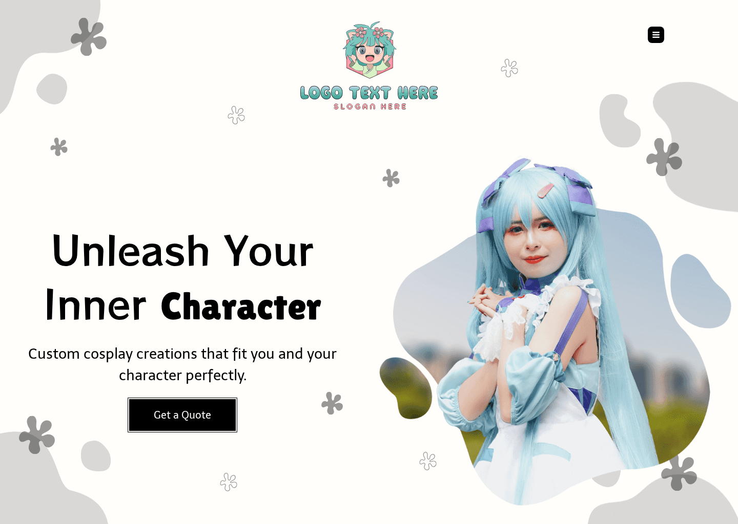 Custom Cosplay Creation  Website Preview