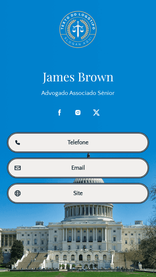 Advogado Associado Sénior Digital Business Card