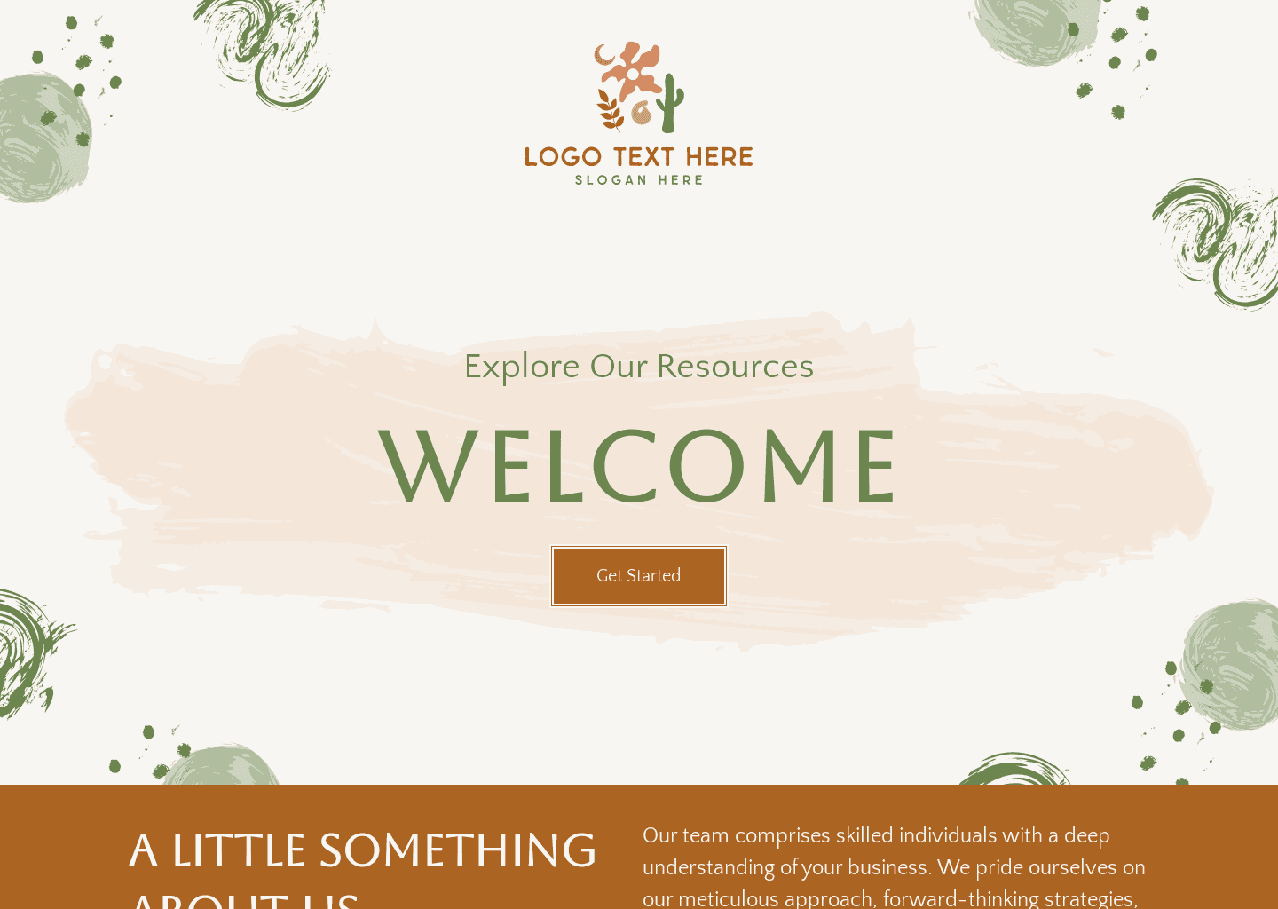 Simple Generic Welcome | Website Builder | Build a Website | Design.com