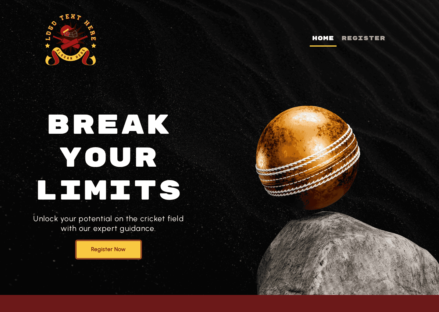 Cricket Sports Coaching Website