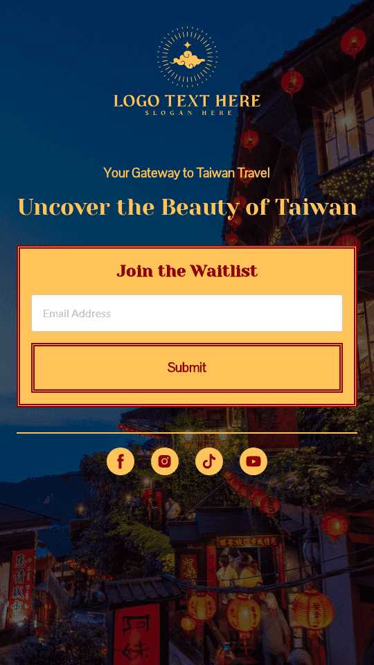 Taiwan Travel Waitlist Link in Bio Preview