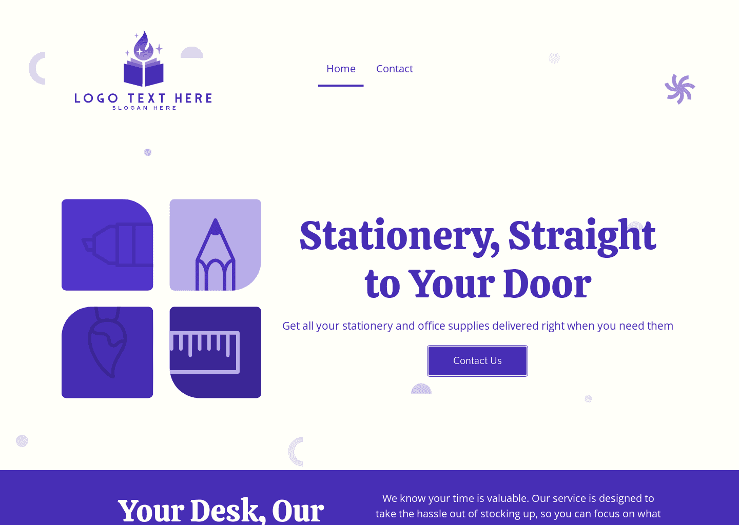 Wholesale Stationery Delivery Website Preview