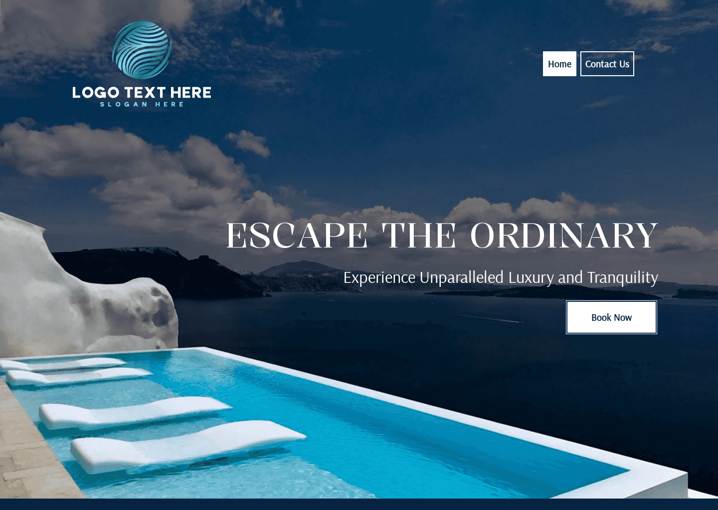 Luxury Resort Villa Website Preview